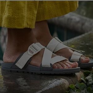 Chaco Women's Sandals in Cream and Gray